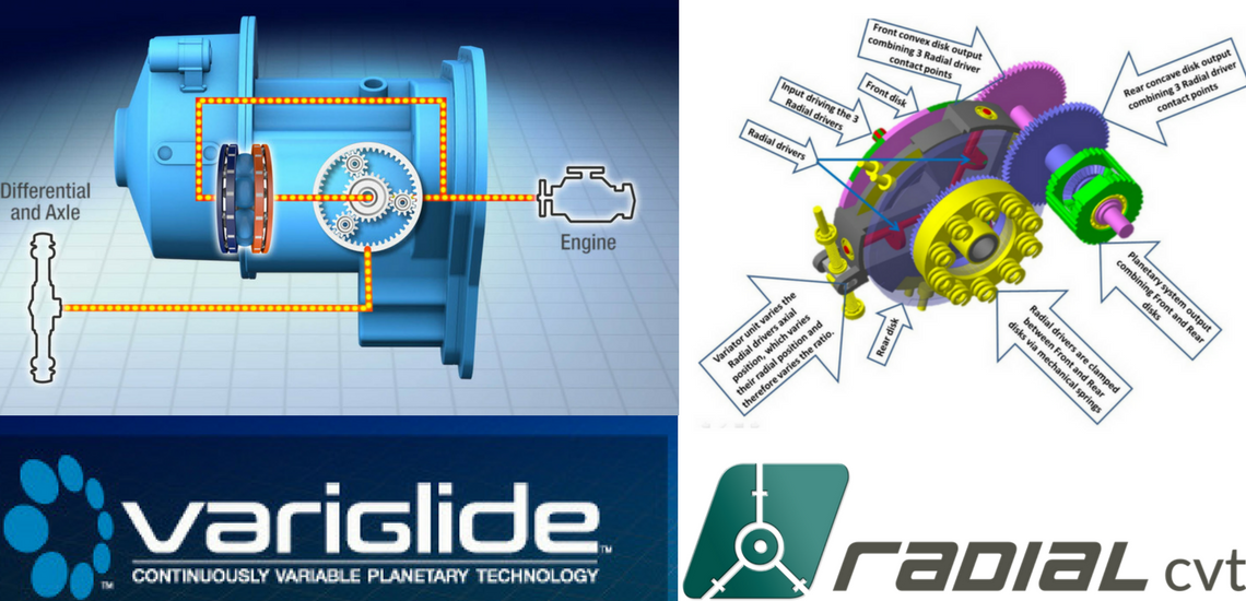 RADIALcvt vs Variglide Planetary Variator